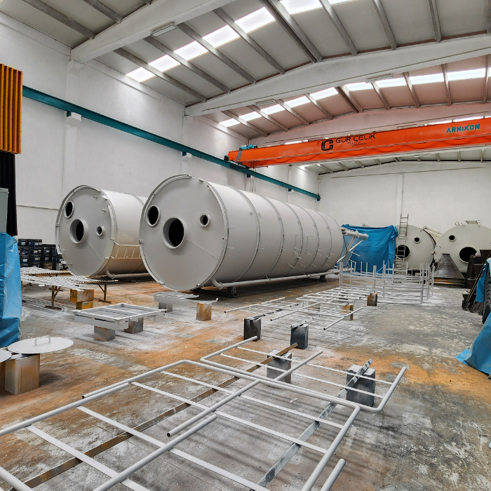 200 TON KAPASİTELİ CİVATALI SİLO